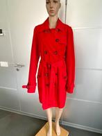 J448 Anna maat 38/40=M trenchcoat jas tussenjas rood coat, Kleding | Dames, Maat 38/40 (M), Anna, Ophalen of Verzenden, Zo goed als nieuw