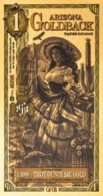 USA 1 goldback Arizona 2025, Verzenden, Goud
