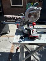 Metabo afkortzaag en onderstel, Doe-het-zelf en Verbouw, Gereedschap | Zaagmachines, Ophalen, 70 mm of meer, Zo goed als nieuw