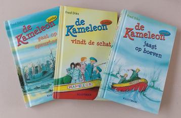 Set à 3 De Kameleon Junior boeken - door Fred Diks - z.g.a.n beschikbaar voor biedingen