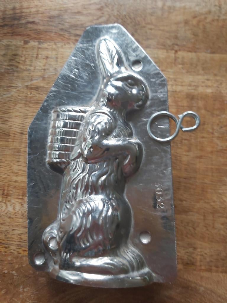 Chocoladevorm Haas met Mand, Ophalen of Verzenden