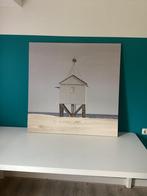 Groot canvas drenkelingenhuisje Terschelling, Ophalen of Verzenden, Zo goed als nieuw, Schilderij, 100 tot 125 cm