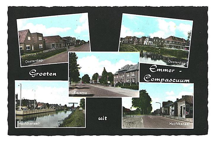 981575 Emmer-Compascuum Drenthe 1962 Nette oude kaart onbes, Verzamelen, Ansichtkaarten | Nederland, Ongelopen, Drenthe, 1960 tot 1980