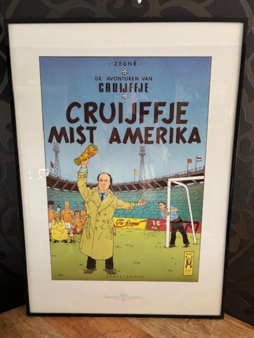 Kuifje - Cruijffje mist Amerika gesigneerde editie, Verzamelen, Stripfiguren, Ophalen