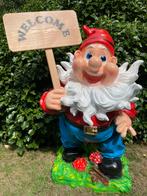 Grote kabouter welcome beeld tuinkabouter dwerg sprookje, Tuin en Terras, Tuinbeelden, Ophalen, Nieuw, Kunststof, Tuinkabouter