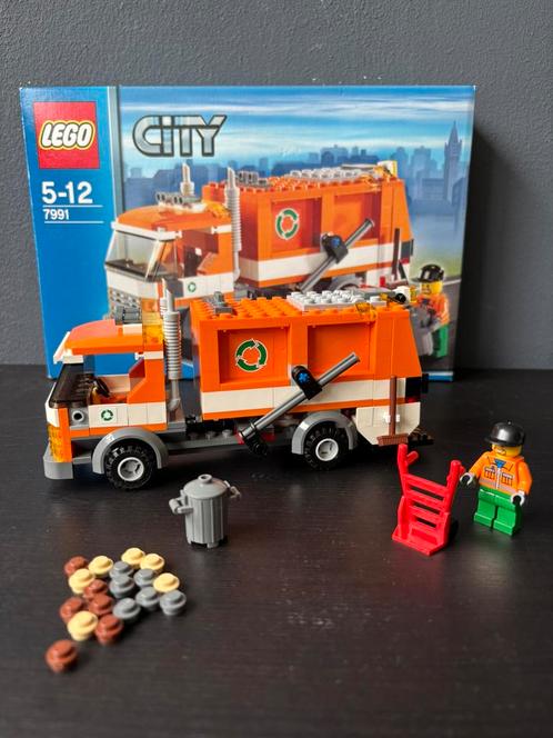 Lego city 7991 Vuilniswagen inclusief doos en beschrijving, Kinderen en Baby's, Speelgoed | Duplo en Lego, Zo goed als nieuw, Ophalen of Verzenden