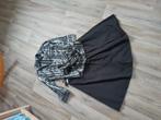 Wikkel.blouse en zwarte  wikkel rok ., Kleding | Dames, Maat 38/40 (M), Zwart, Ophalen of Verzenden, Zo goed als nieuw