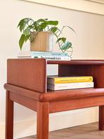 Vintage telefoontafel gangbank teak hout jaren 50/60 Deens, Huis en Inrichting, Kasten | Overige, Ophalen, Zo goed als nieuw