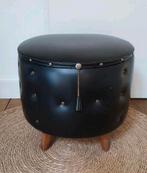 vintage poefje / retro opberg meubeltje, Ophalen, Huis en Inrichting