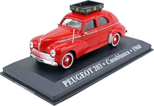 29397: Peugeot 203 - Casablanca Taxi - 1960 - Atlas 1:43, Hobby en Vrije tijd, Modelauto's | 1:43, Zo goed als nieuw, Auto, Overige merken
