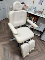 Behandelstoel schoonheidsspecialiste of Pedicure, Ophalen, Gebruikt, Wit, Leer