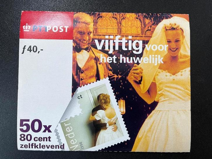 Casparie hangboekje 50 huwelijk, hbb1756a, Postzegels en Munten, Postzegels | Nederland, Postfris, Na 1940, Verzenden