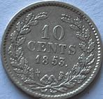 Schaars dubbeltje 1853, Postzegels en Munten, Munten | Nederland, Koning Willem III, Zilver, Ophalen of Verzenden, 10 cent