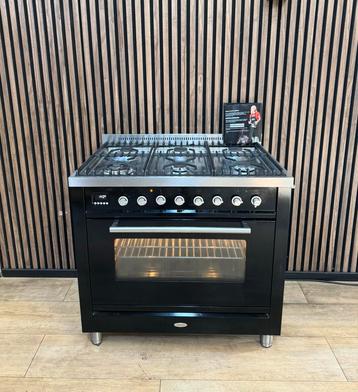 Luxe hoogglans zwarte Boretti Fornuis 300° (Gratis bezorgen) beschikbaar voor biedingen