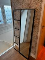 Spiegel zwart, Huis en Inrichting, Ophalen, Zo goed als nieuw, Minder dan 100 cm, Rechthoekig