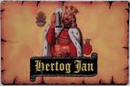 Hertog Jan bier logo geel reclamebord van metaal wandbord, Verzamelen, Biermerken, Ophalen of Verzenden, Nieuw, Reclamebord, Plaat of Schild