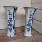 Set van 2 Delfts blauwe vazen, door Petrus Regout, Maastrich, Ophalen of Verzenden