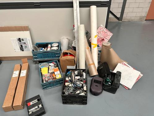 Partij bouwmaterialen klusmaterialen spullen, Diversen, Rommelmarktspullen, Gebruikt, Ophalen