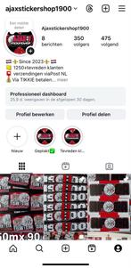 Ajax Stickers - ajaxstickershop1900, Ophalen of Verzenden
