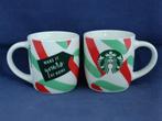 Starbucks - espressokopjes met groen / rood lint, Overige stijlen, Kop(pen) en/of Schotel(s), Ophalen of Verzenden