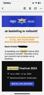 Liquicity Festival 2024 Weekend Ticket + (Thursday)Campsite, Tickets en Kaartjes, Meerdaags, Eén persoon