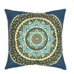 Kussenhoes Mandala | Blauw 45 x 45 cm, Dekussenkraam@gmail.com, Overige kleuren, Verzenden, Vierkant
