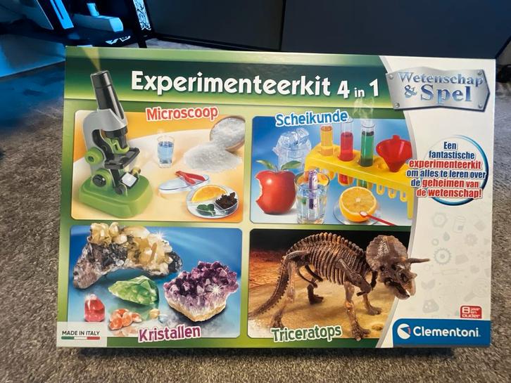 Clementine Experimenteerkit 4 in 1, Kinderen en Baby's, Speelgoed | Educatief en Creatief, Zo goed als nieuw, Ontdekken, Ophalen of Verzenden