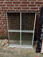 Glasruit met witte roedes, 2 stuks, Doe-het-zelf en Verbouw, Glas en Ramen, 80 tot 120 cm, 80 tot 120 cm, Ophalen of Verzenden