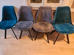 Eetstoelen kick collection, Vier, Gebruikt, Stof, Ophalen