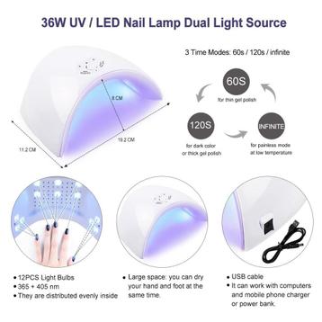 36W UV LED Lamp Nail Dryer. Nagels/Nail art/Nagelstyliste. beschikbaar voor biedingen