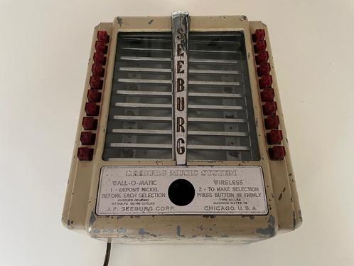Seeburg wall-o-matic jukebox 1946-1948 bediening wireless, Verzamelen, Automaten | Jukeboxen, Gebruikt, Seeburg, 1950 tot 1960