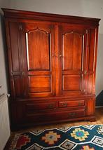 Vintage massief houten garderobekast, Antiek en Kunst, Antiek | Meubels | Kasten, Ophalen