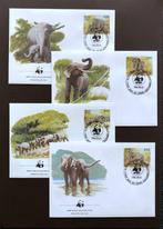 WWF WNF Sri Lanka 1986 FDC Indische Olifant, Postzegels en Munten, Postzegels | Eerstedagenveloppen, Onbeschreven, Ophalen of Verzenden