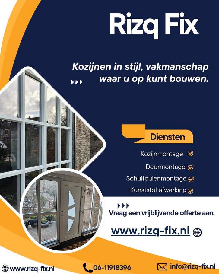 Kozijnen Aangekocht? Laat ze Professioneel Monteren ✅, Doe-het-zelf en Verbouw, Kozijnen en Schuifpuien, Zo goed als nieuw, Raamkozijn