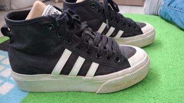 Adidas Nizza Gympen - 39 - Zwart/Wit  beschikbaar voor biedingen