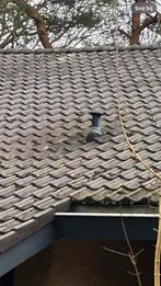 Bruine ovh gevelpannen en nokvorsten, Doe-het-zelf en Verbouw, Ophalen, Gebruikt, Steen of Klei, 15 m² of meer