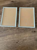 2 Zilverkleurige fotolijstjes met glas 18 x 13 cm, Ophalen of Verzenden, Zo goed als nieuw