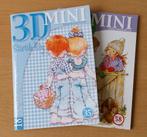 2 x 3D Mini Boekjes nr.35 + 58 - Sarah Kay, Hobby en Vrije tijd, Nieuw, Ophalen of Verzenden, Nvt, Knipvel