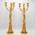 Empire kandelaren, Retour d’ Egypte, Parijs 1810, Ophalen of Verzenden, Koper of Brons
