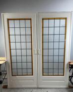 Ensuite schuifdeuren gaaf glas in lood 204 x 174
