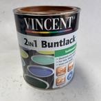 Vincent Verf Binnen en Buiten Lak RAL 8003 Leembruin 750ml, Doe-het-zelf en Verbouw, Verf, Beits en Lak, Vincent, Bruin, Nieuw