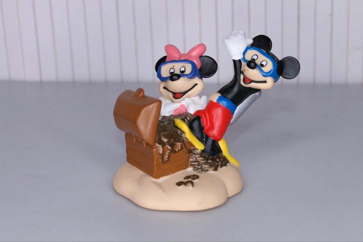 Disney Grosvenor Mickey en Minnie Mouse tandenborstelhouder, Verzamelen, Disney, Zo goed als nieuw, Beeldje of Figuurtje, Mickey Mouse