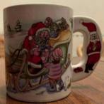 Kerstmis mok, beker kerstman, rendieren, sneeuw, Ophalen of Verzenden, Zo goed als nieuw, Overige stijlen, Overige typen