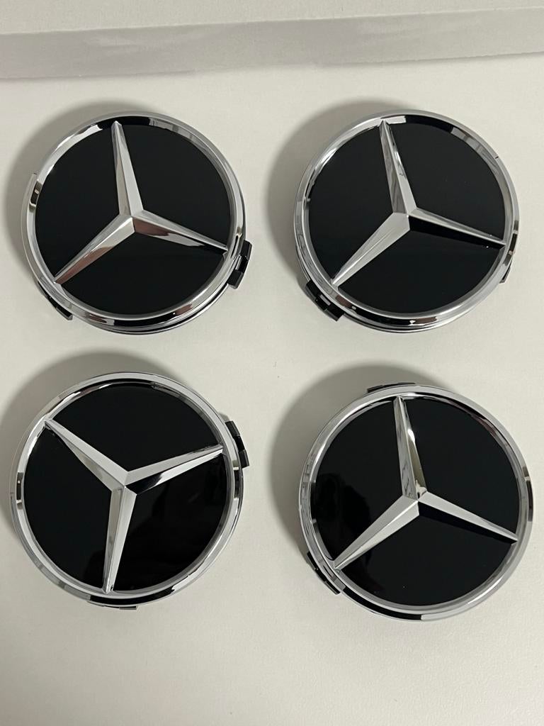 Mercedes Benz Naafdoppen 75mm - Nieuw in doos, Auto diversen, Wieldoppen, Nieuw, Ophalen of Verzenden