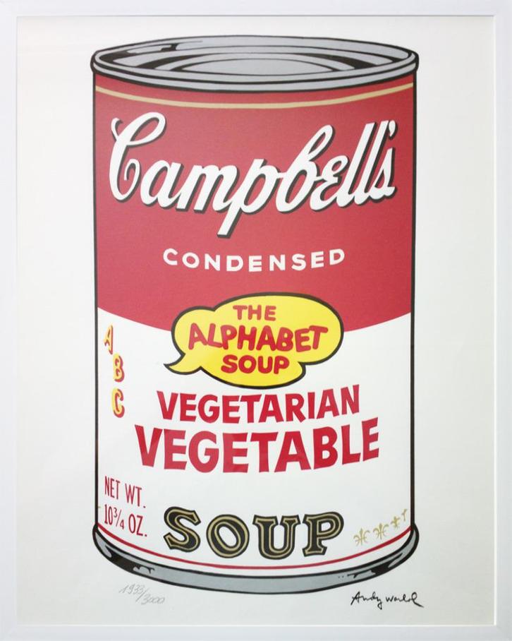 Andy Warhol - Campbell's Veg. Veg. Soup (Carnegie Museum), Antiek en Kunst, Kunst | Litho's en Zeefdrukken, Ophalen of Verzenden