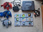 Nintendo 64 met 9 games!, Spelcomputers en Games, Ophalen of Verzenden, Gebruikt, Met 3 controllers of meer, Met games