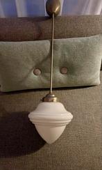 Art deco lamp Acorn met witte glazen kap, Ophalen, Art deco, 75 cm of meer, Glas