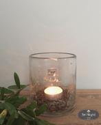 Windlicht 10/10 metal chips Puur Wonen stoer sober landelijk, Huis en Inrichting, Woonaccessoires | Overige, Verzenden, Nieuw