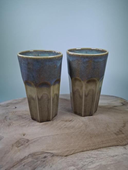2 handgemaakte keramiekbeker Dessert Large, Huis en Inrichting, Keuken | Servies, Nieuw, Kop(pen) en/of Schotel(s), Overige stijlen
