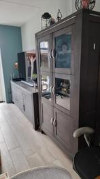 Dressoir en hoge kast, Huis en Inrichting, Kasten | Vitrinekasten, Ophalen, Gebruikt, 25 tot 50 cm, Minder dan 100 cm